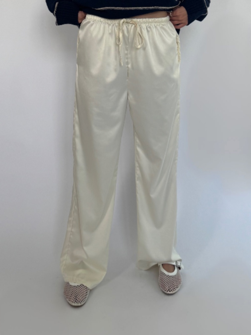 Satin Drawstring Pants
